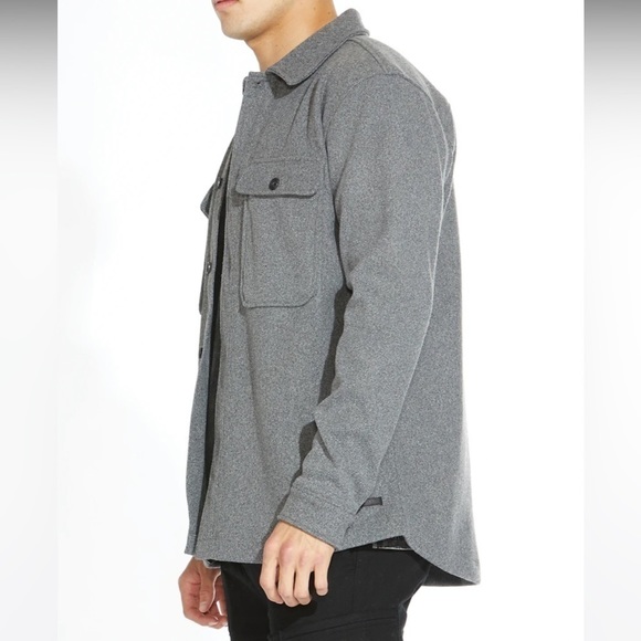 NWT Civil Society Durbin Men's Knit Relaxed Shirt Jacket Shacket Size S - Picture 5 of 10